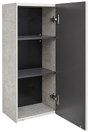 Акватон Шкаф подвесной Сохо 35 галька серая/слэйт – фотография-2